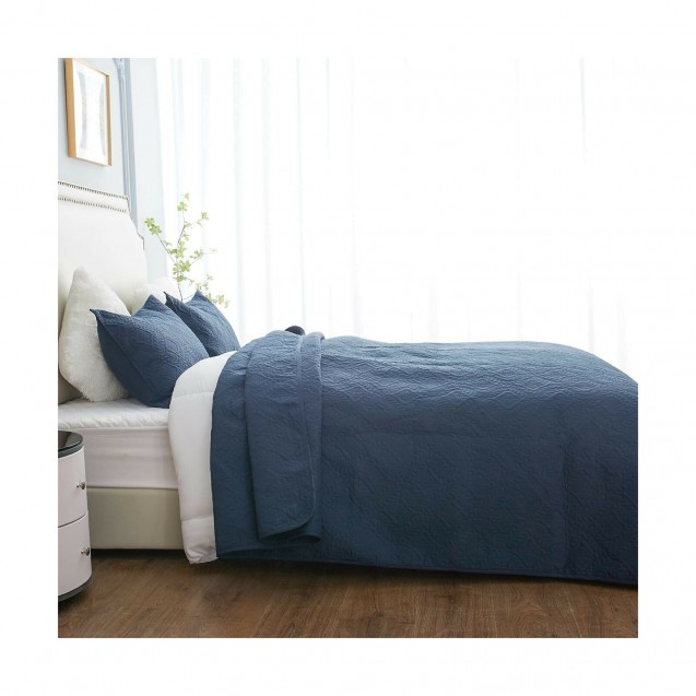 3 Piece Quilt Set Full/ Queen Size, Bedspread Coverlet Set, Reversible Comfortable