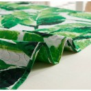 Tropical Green Palm Leaves Quilt Set Coverlet King Beach Themed Bedspread 3pcs