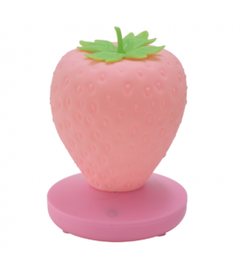 Cute Pink Strawberry Lamp LED Atmosphere Bedside Night Light USB Rechargeable Cute Pink Strawberry Lamp LED Atmosphere Bedside Night Light USB Rechargeable