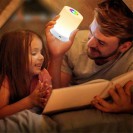 LED Night Light, Smart Bedside Table Lamp, Touch Control, Dimmable, USB Rechargeable
