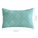 Set of 2 Bedding Cotton Linen Throw Pillow Covers for Couch Sofa Bed with Tassel