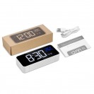 Alarm Clock USB Night Light Thermometer Digital LED Display Table Children Gifts