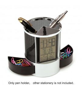 Pen Pencil Holder Digital LCD Desk Alarm Clock Pen Pencil Holder Digital LCD Desk Alarm Clock