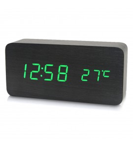 Electronic Digital Wooden Alarm Clock / Temperature/ Date Display Electronic Digital Wooden Alarm Clock / Temperature/ Date Display