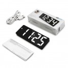 USB LED Alarm Clock Night Light Thermometer Digital Clock USB Home Gift