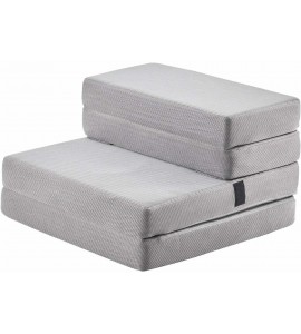 4" Single Twin Size High-Density Foam Folding Mattress Sofa Bed With Suitcase 4" Single Twin Size High-Density Foam Folding Mattress Sofa Bed With Suitcase