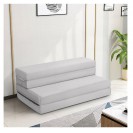 Foam Folding Mattress Sofa Bed Guests Floor Mat (GRAY)