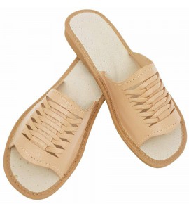 COMFORT HANDMADE SLIPPERS NATURAL LEATHER COMFORT HANDMADE SLIPPERS NATURAL LEATHER