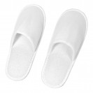 Disposable Slippers Closed Toe Spa Slippers White Non-Slip Hotel Travel Guest (3PCS PACK)