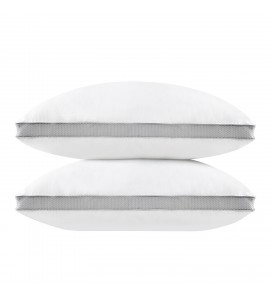 2 Pack Gusseted Bed Pillows Neck Support Side Back Sleepers 2 Pack Gusseted Bed Pillows Neck Support Side Back Sleepers