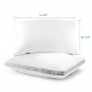 2 Pack Gusseted Bed Pillows Neck Support Side Back Sleepers