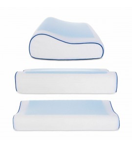 Cooling Orthopedic Memory Foam Contour Cervical Pillow Gel Firm Head Neck Back Cooling Orthopedic Memory Foam Contour Cervical Pillow Gel Firm Head Neck Back