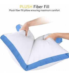 Gusseted Quilted Pillow Bed Pillows Side Back Sleepers Utopia Bedding Gusseted Quilted Pillow Bed Pillows Side Back Sleepers Utopia Bedding