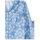 Men and Women's Flannel Pajama Two Piece Set PJ Sleepwear with Button Front (Blue)