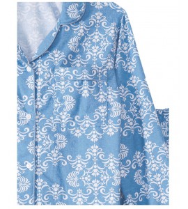 Men and Women's Flannel Pajama Two Piece Set PJ Sleepwear with Button Front (Blue) Men and Women's Flannel Pajama Two Piece Set PJ Sleepwear with Button Front (Blue)
