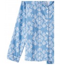 Men and Women's Flannel Pajama Two Piece Set PJ Sleepwear with Button Front (Blue)